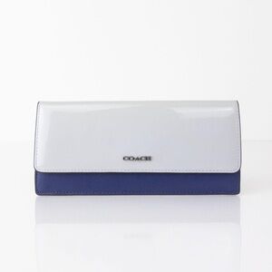 COACH 51475 WALLET SAFFIANO PATENT COLORBLOCK